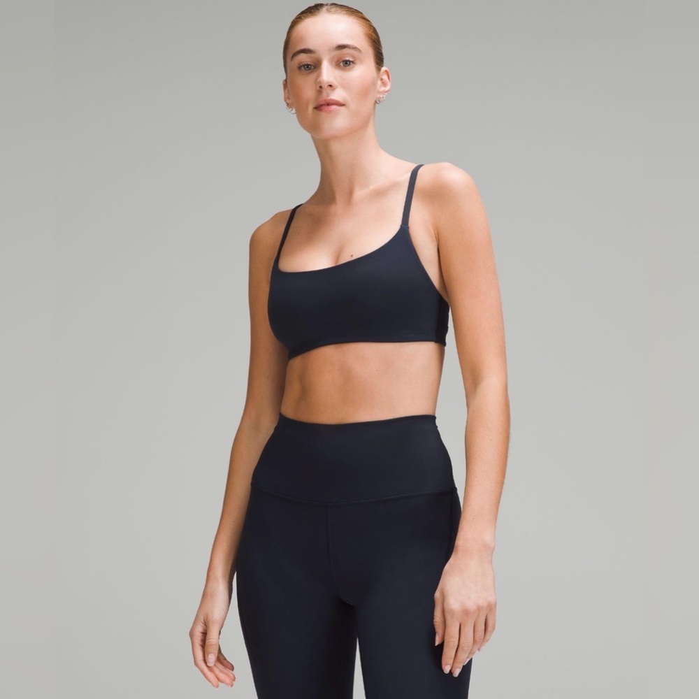 Wunder Train Strappy Racer Bra True Navy